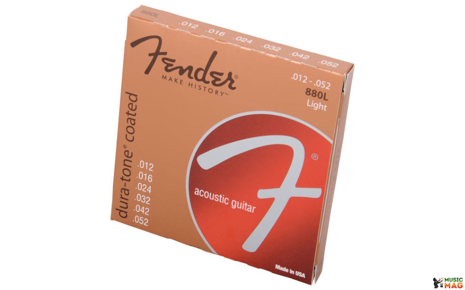 FENDER 880L DURA-TONNE COATED 80/20 ACOUSTIC GUITAR STRING