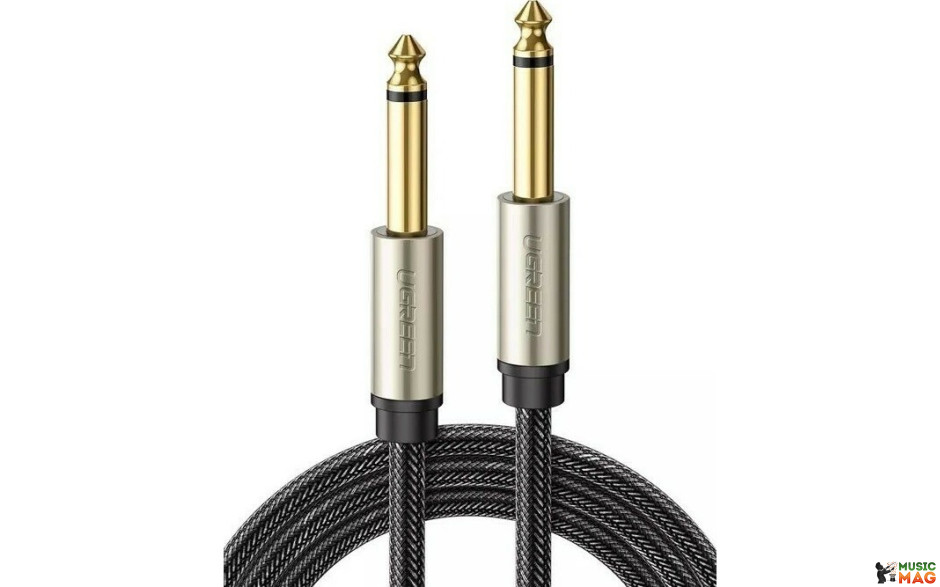UGREEN AV128 6.3 mm to 6.3 mm Audio Cable Braided, 3 m (Gray)