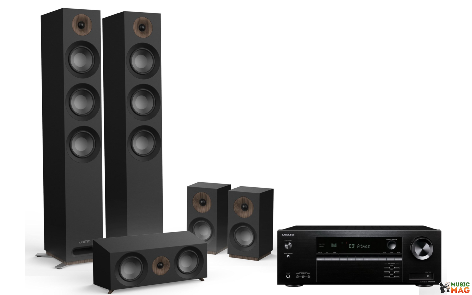 Onkyo TX-SR393 Black + Jamo S 809 HCS