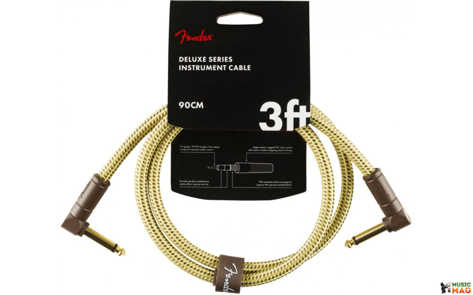 FENDER CABLE DELUXE SERIES 3' TWEED