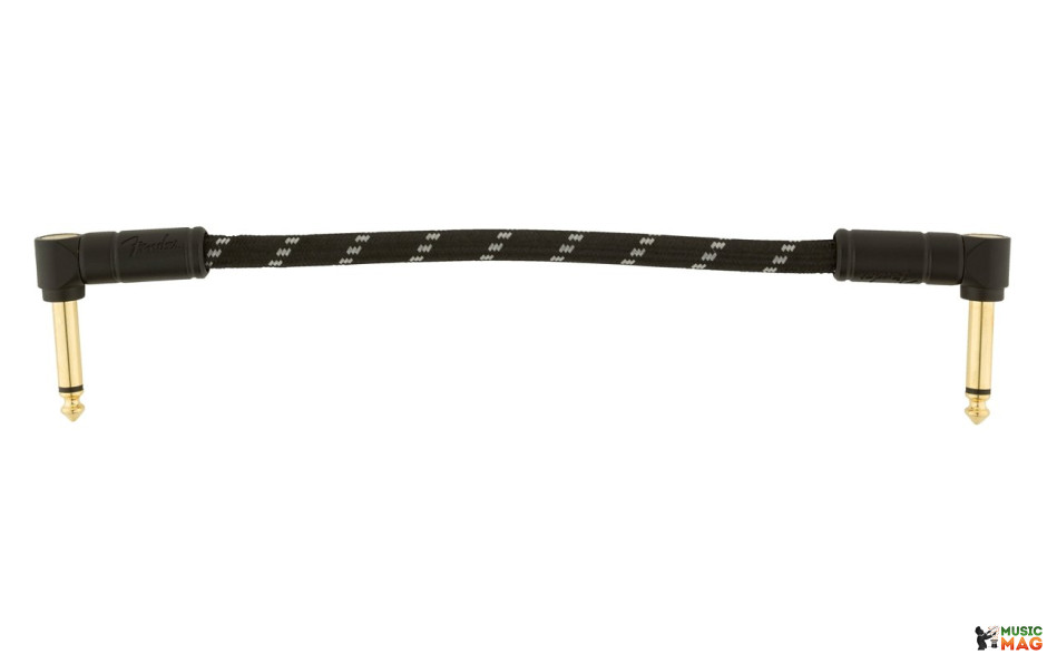 FENDER CABLE DELUXE SERIES 6" PATCHES (PAIR) BLACK TWEED