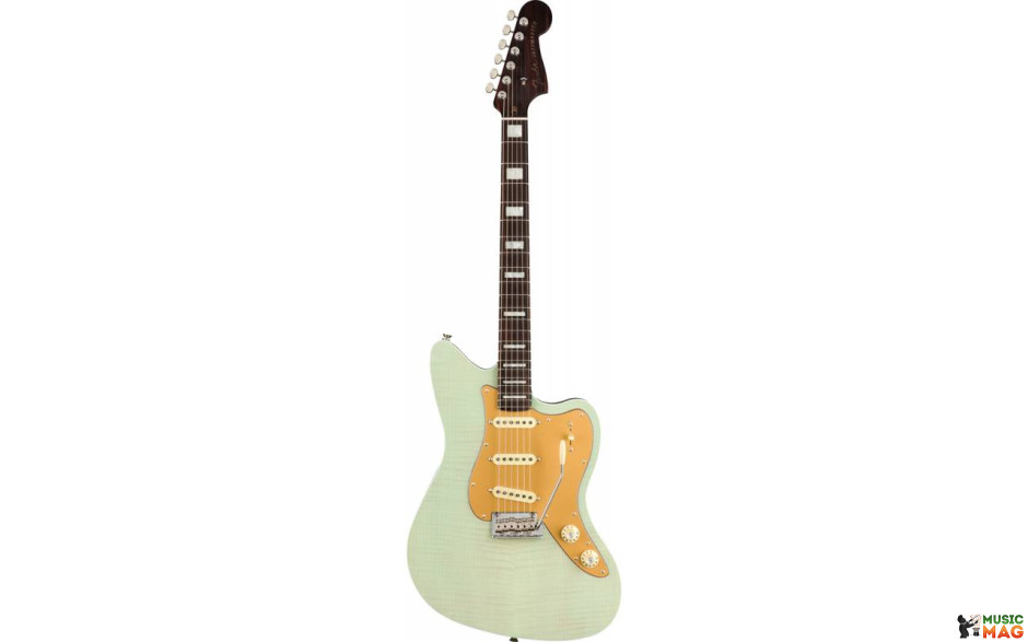 FENDER PARALLEL UNIVERSE II STRAT JAZZ DELUXE TRANSPARENT FADED SEAFOAM GREEN