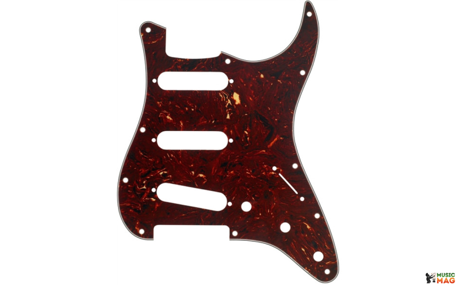 FENDER PICKGUARD FOR STRAT S/S/S 11-HOLE TORTOISE SHELL 4 PLY