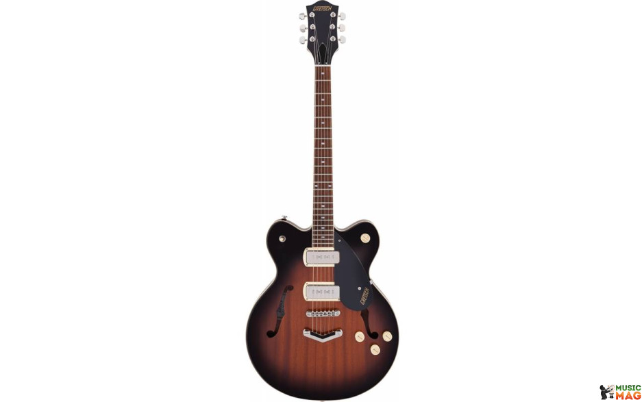 GRETSCH G2622-P90 STREAMLINER CENTER BLOCK DOUBLE-CUT P90 WITH V-STOPTAIL HAVANA BURST