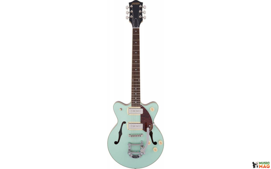 GRETSCH G2655T-P90 STREAMLINER CENTER BLOCK JR. DOUBLE-CUT P90 WITH BIGSBY MINT METALLIC