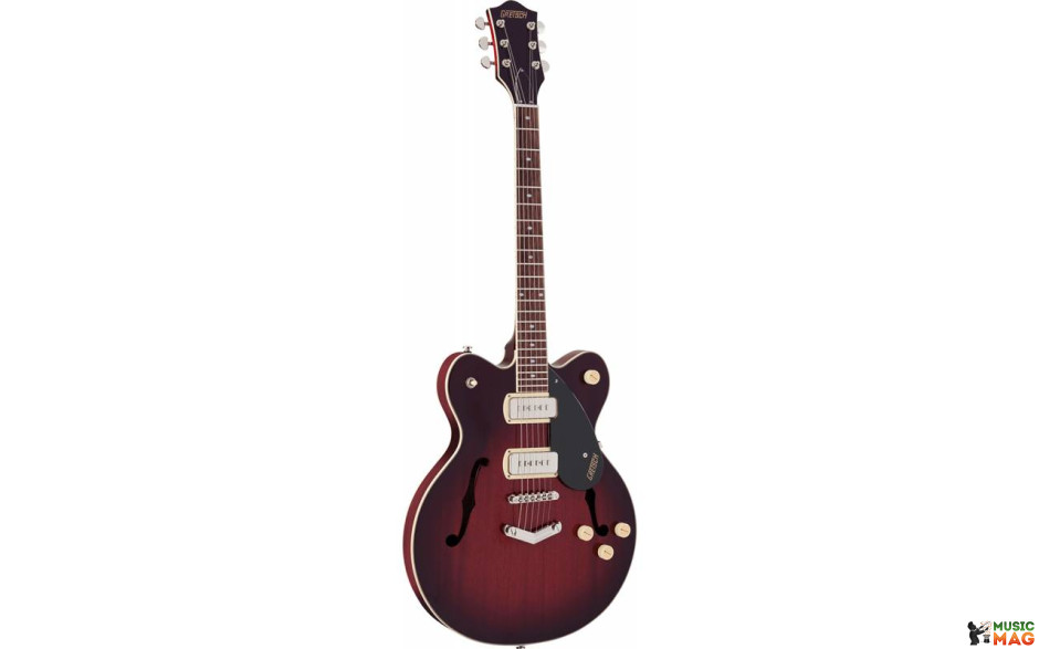 GRETSCH G2622-P90 STREAMLINER CENTER BLOCK DOUBLE-CUT WITH V-STOPTAIL CLARET BURST