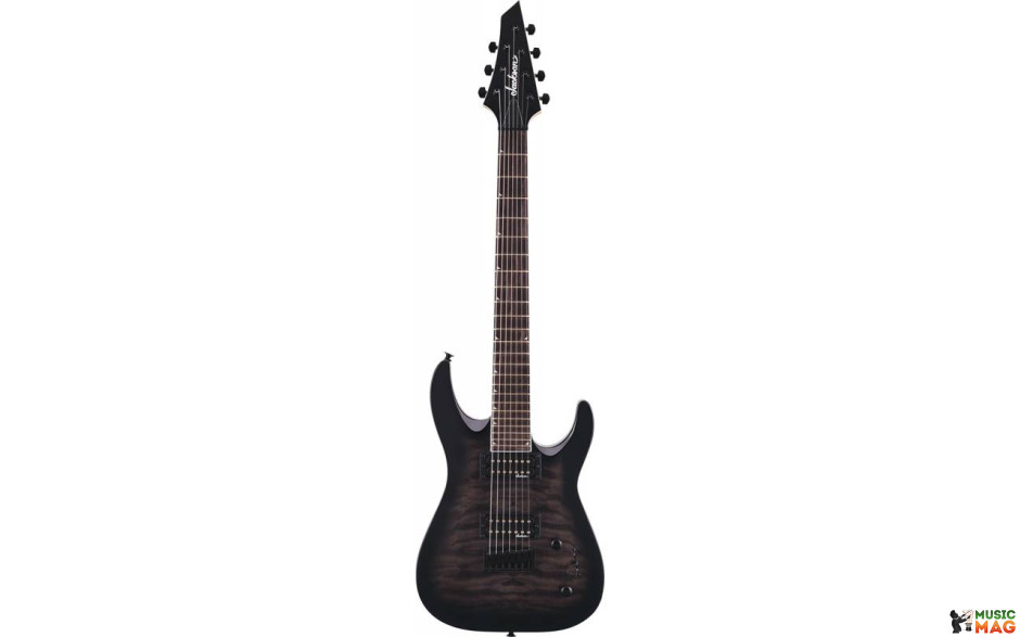 JACKSON JS22Q-7 DKA DINKY ARCH TOP HT TRANSPARENT BLACK BURST
