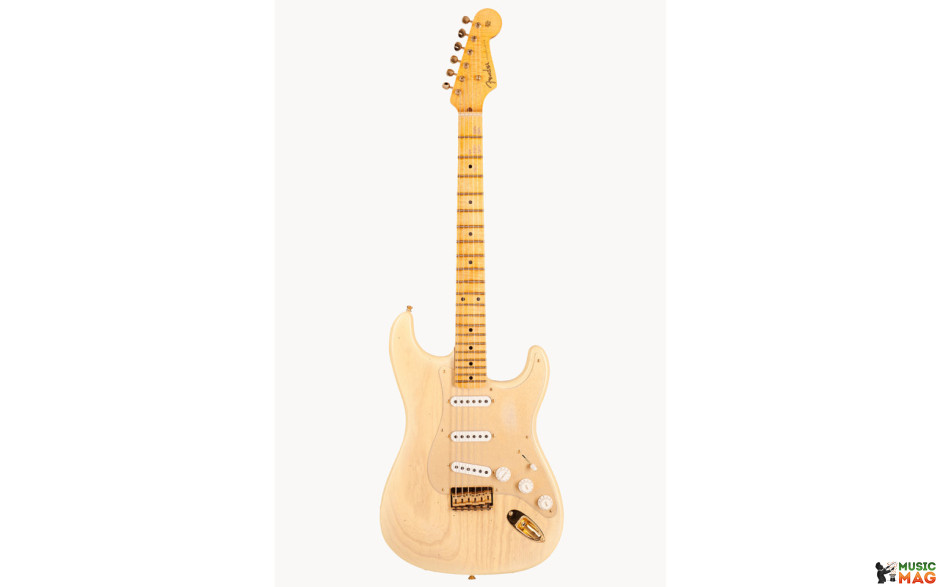 FENDER CUSTOM SHOP LIMITED EDITION '55 HARDTAIL STRATOCASTER JOURNEYMAN RELIC GOLD HARDWARE NATURAL BLONDE