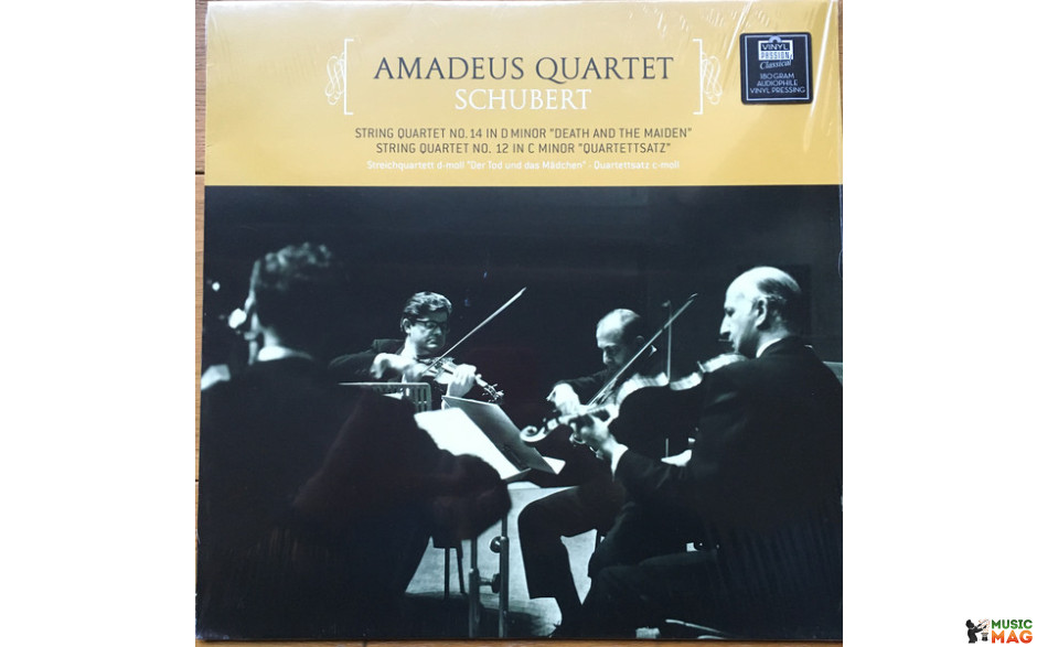 SCHUBERT, AMADEUS-QUARTETT - DEATH AND THE MAIDEN, QUARTETTSATZ 2018 (VPC85055) EU MINT (8719039002535)