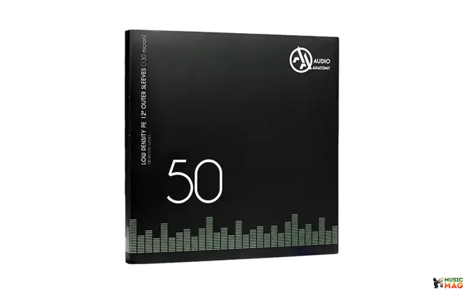 Audio Anatomy 50 X 12" PP Crystal Clear Outer Sleeves 80 Micron