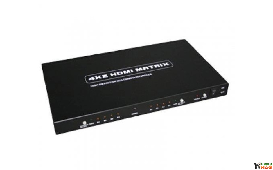 GOLDKABEL HDMI Matrix 4 x IN - 2 x OUT