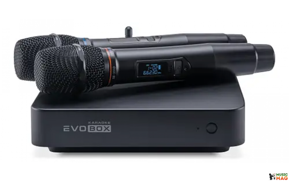Караоке-система для дому EVOBOX Plus [Black] + мікрофони SE 201D