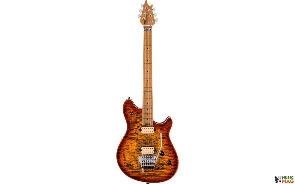 EVH WOLFGANG SPECIAL QM, BAKED MAPLE FINGERBOARD TIGER EYE GLOW
