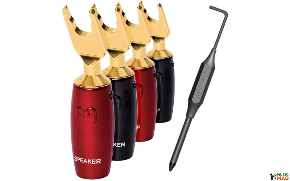 AUDIOQUEST spc 507 Series Multi-Spade Gold set of 6