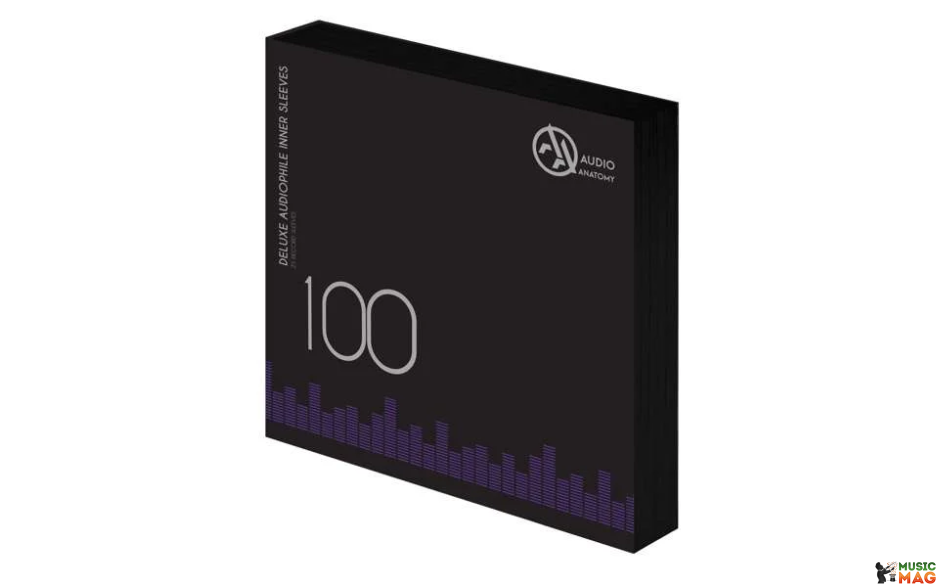 Audio Anatomy 100 X 12" Deluxe Audiophile Antistatic Inner Sleeves Black