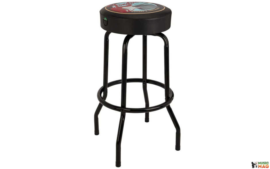 FENDER 30" GUITARS & AMPS PICK POUCH BARSTOOL, BLACK