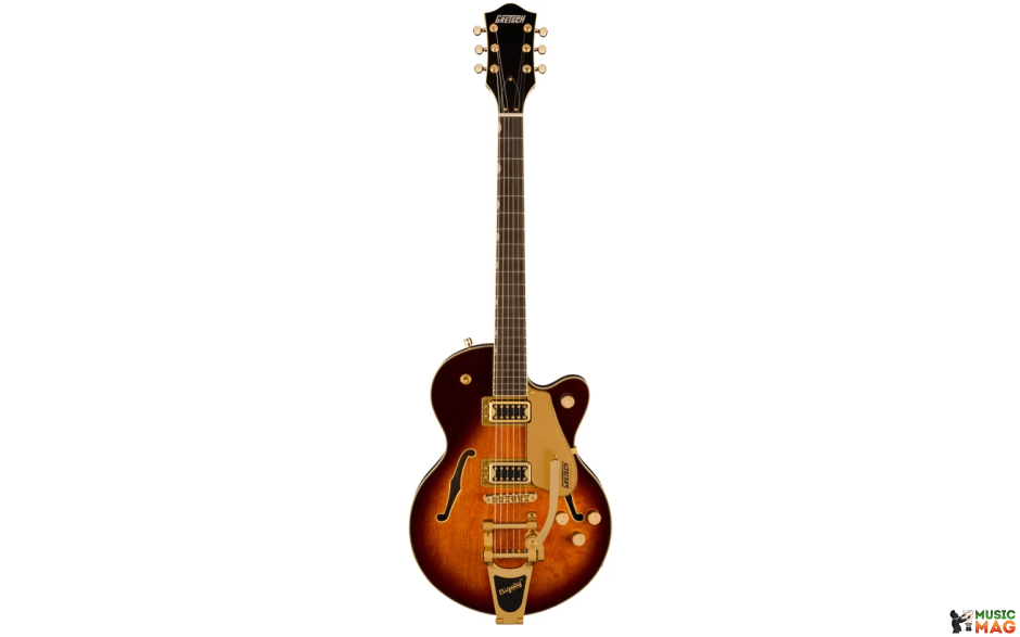 GRETSCH G5655TG ELECTROMATIC CENTER BLOCK JR. SINGLE-CUT WITH BIGSBY AND GOLD HARDWARE BARREL BURST