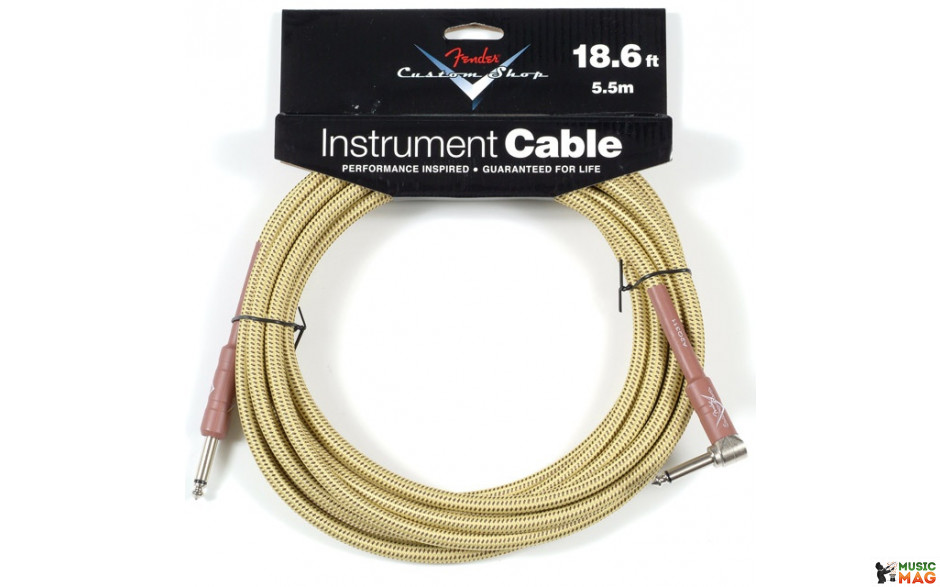 FENDER CUSTOM SHOP PERFORMANCE CABLE 18 6 ANGLED TW