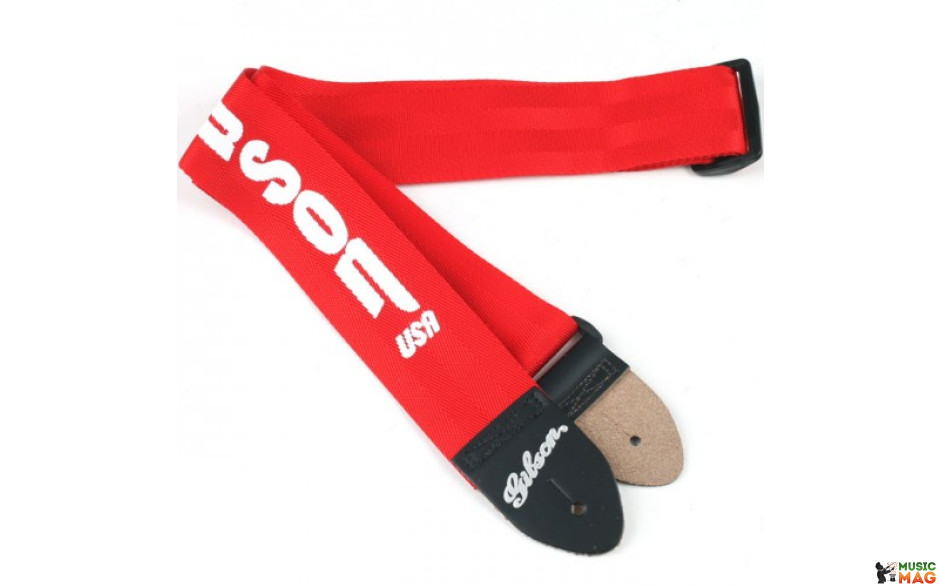 Gibson ASGSBU-20 GIBSON USA STYLE 2' SAFETY STRAP - FERRARI RED