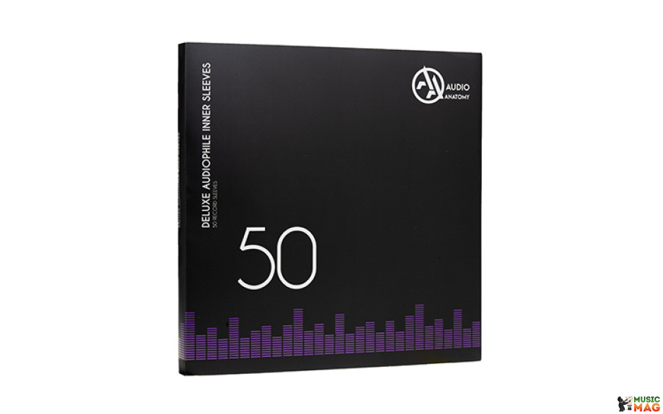 Audio Anatomy 50 X 12" Deluxe Audiophile Antistatic Inner Sleeves Black