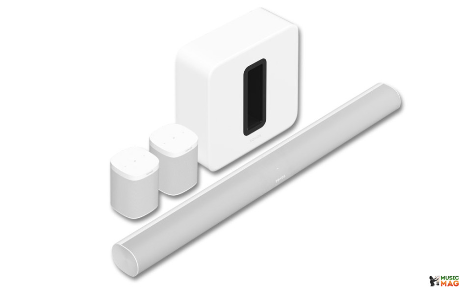 Sonos 5.1 Arc, Sub & One SL White