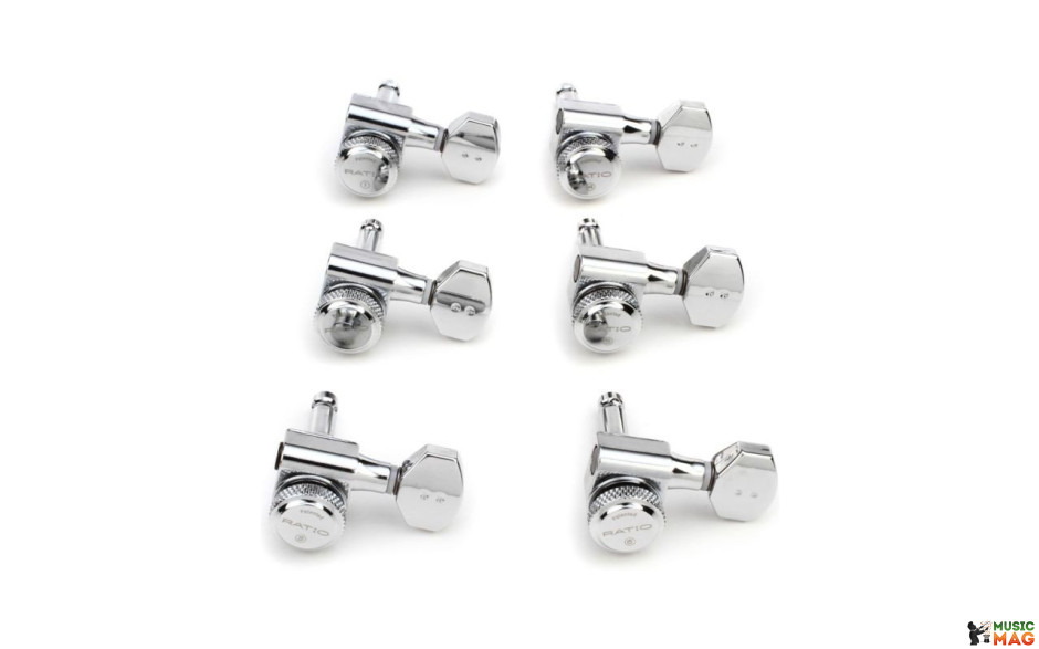 GRAPH TECH PRL-9721-C0 Staggered Electric Locking 6 In-line Chrome 2 Pin