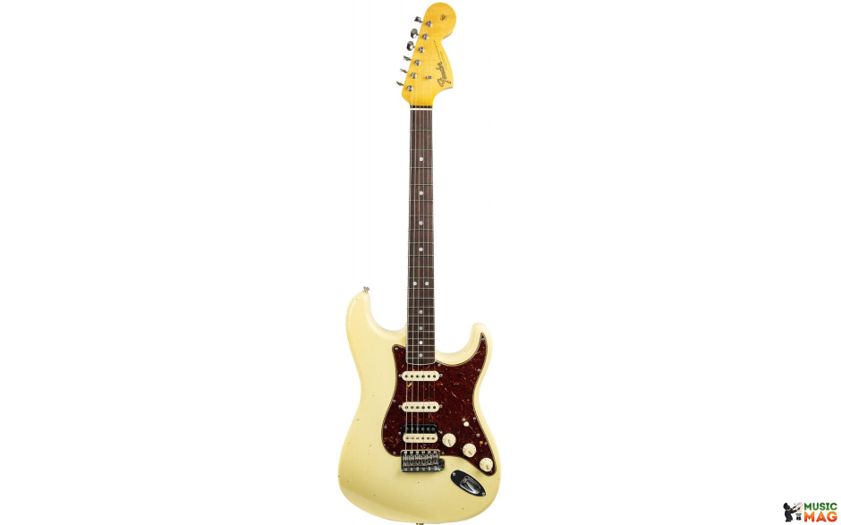 FENDER CUSTOM SHOP LIMITED EDITION '67 STRATOCASTER HSS JOURNEYMAN RELIC AGED VINTAGE WHITE