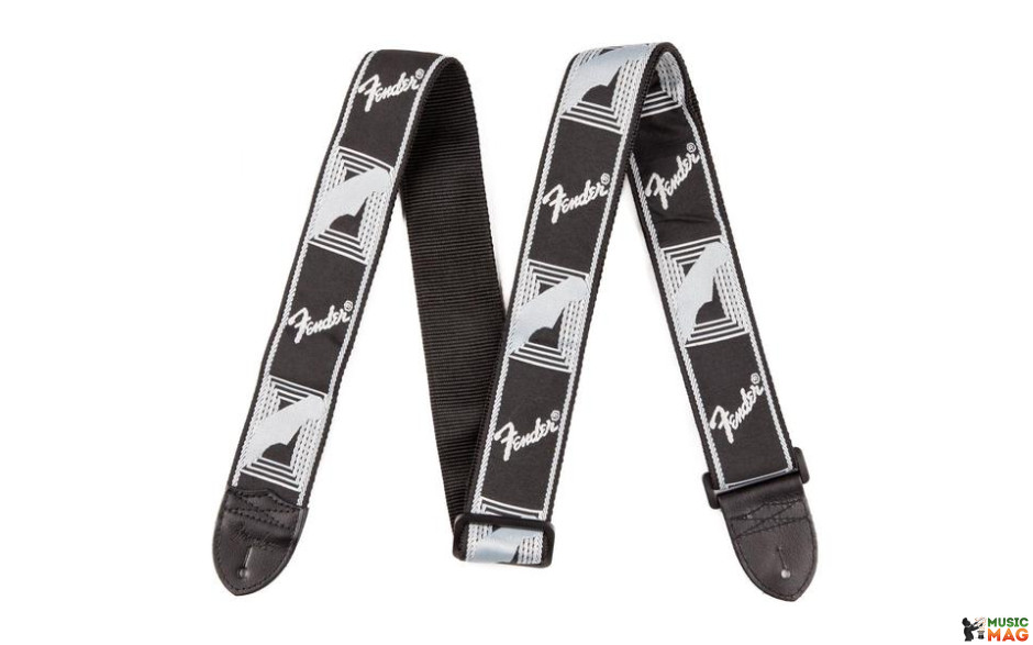 FENDER STRAP BLACK LT GREY DK GREY MONO