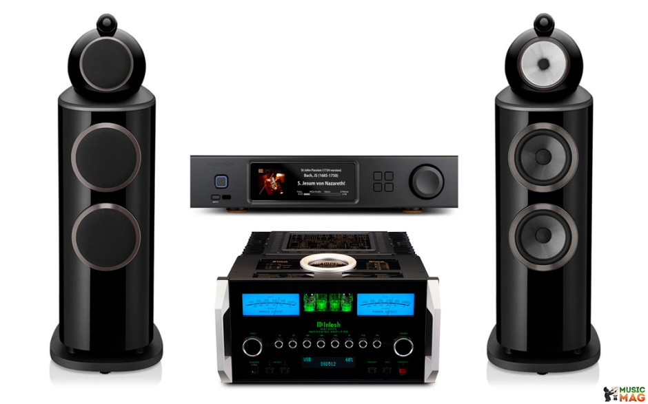 Mcintosh MA12000 + Aurender A15 Black + Bowers & Wilkins 802 D4