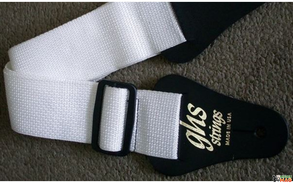 GHS STRINGS GTR STRP PADDED WHITE