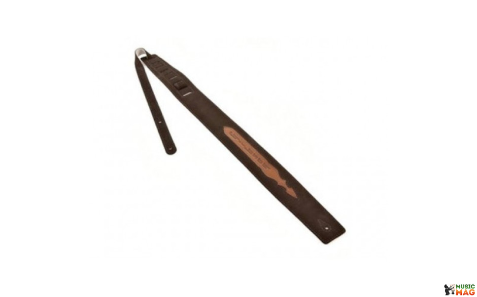 Gibson ASGG-BL020 BRUSHED LEATHER STRAP BROWN W/COGNAC INSERT