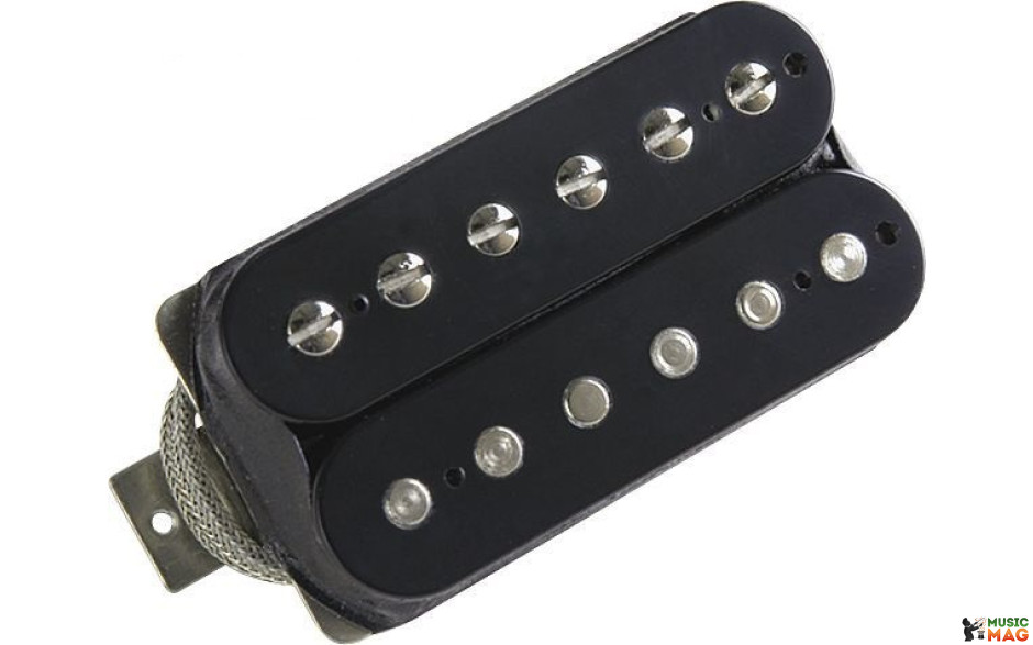 GIBSON 498T HOT ALNICO 5 HUMBUCKER / DBL BLK COVER - BRIDGE