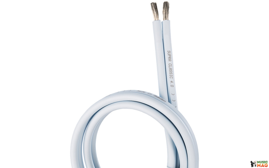 Supra Cable CLASSIC 2X4.0 WHITE B100