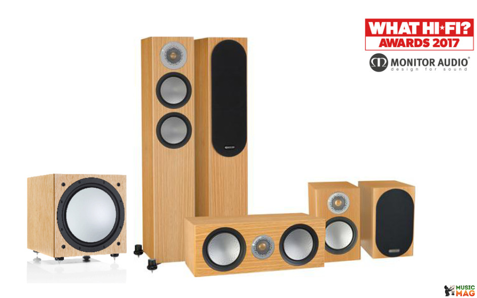 Monitor Audio Silver 200/50/centre150/W12 set 5.1 Natural oak
