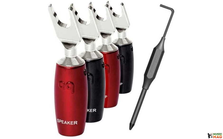 AUDIOQUEST spc 1007 Series Multi-Spade Silver set of 4
