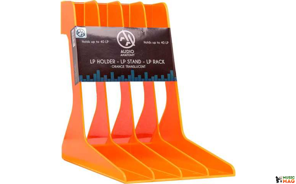 Audio Anatomy Lp Rack - Lp Staender - Orange Translucent