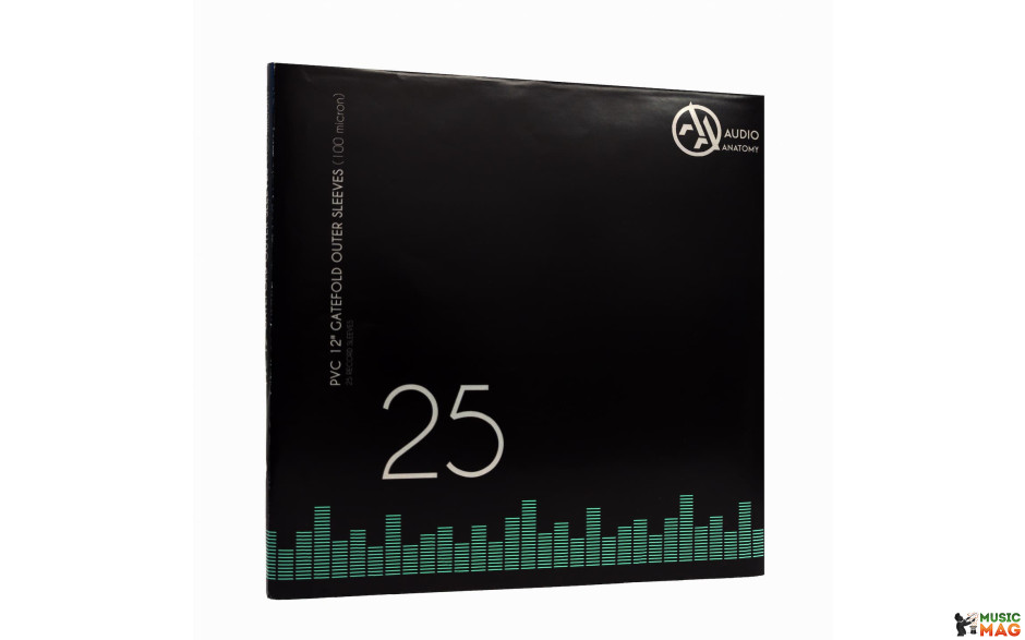 Audio Anatomy 25 X PVC 12" GATEFOLD OUTER SLEEVES - 100 MICRON