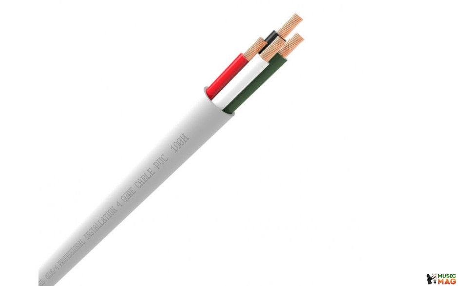 QED QX16/4 100M WHITE PVC FLAME-RET (QE4140)