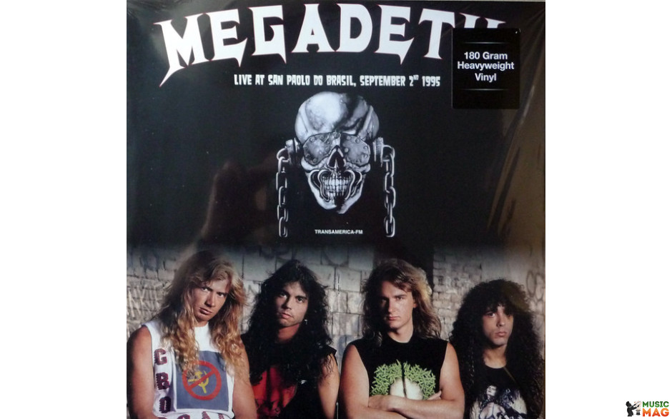 MEGADETH - LIVE AT SAN PAOLO DO BRASIL, SEPTEMBER 2ND 1995 2017 (DOR2126H, White) DOL/EU MINT (0889397521264)