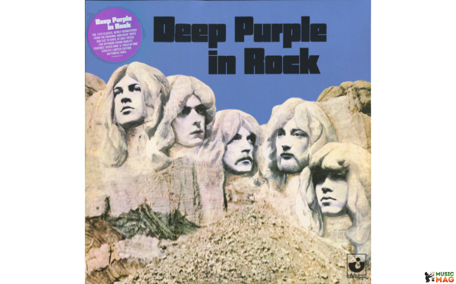 DEEP PURPLE - IN ROCK 1970/2018 (0190295565107, LTD. PURPLE VINYL) GAT, WARNER/EU MINT (0190295565107)