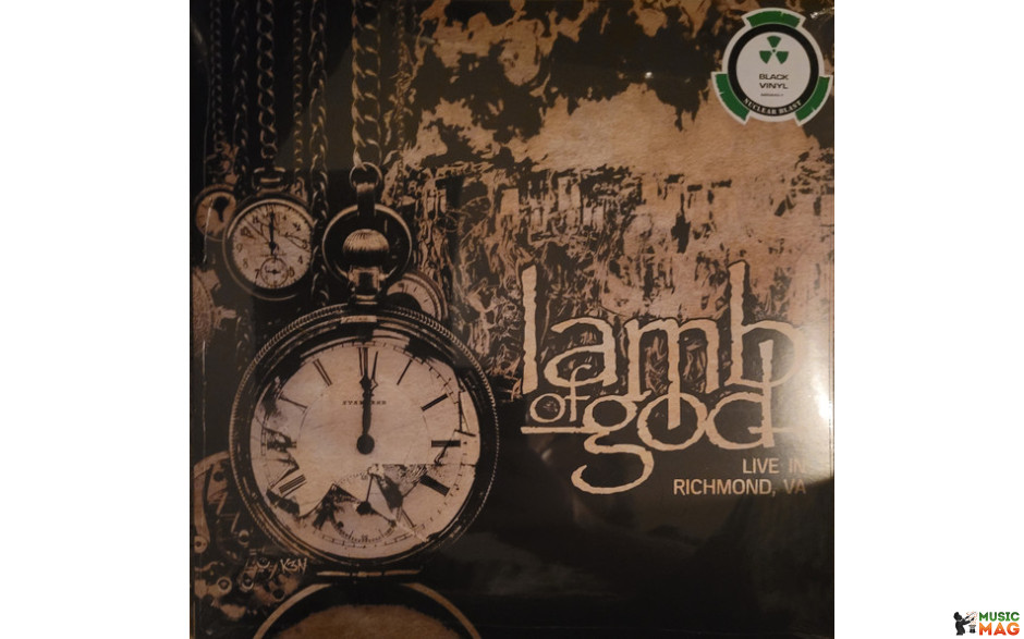 LAMB OF GOD - LIVE IN RICHMOND, VA 2021 (NB 5845-1, LTD., Black) NUCLEAR BLAST/EU MINT (0727361584511)