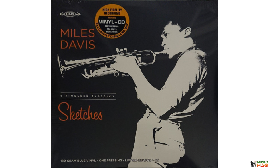 MILES DAVIS - SKETCHES 2021 (783 354, LTD., 180 gm., Blue) RAT PACK/EU MINT (3700477833541)