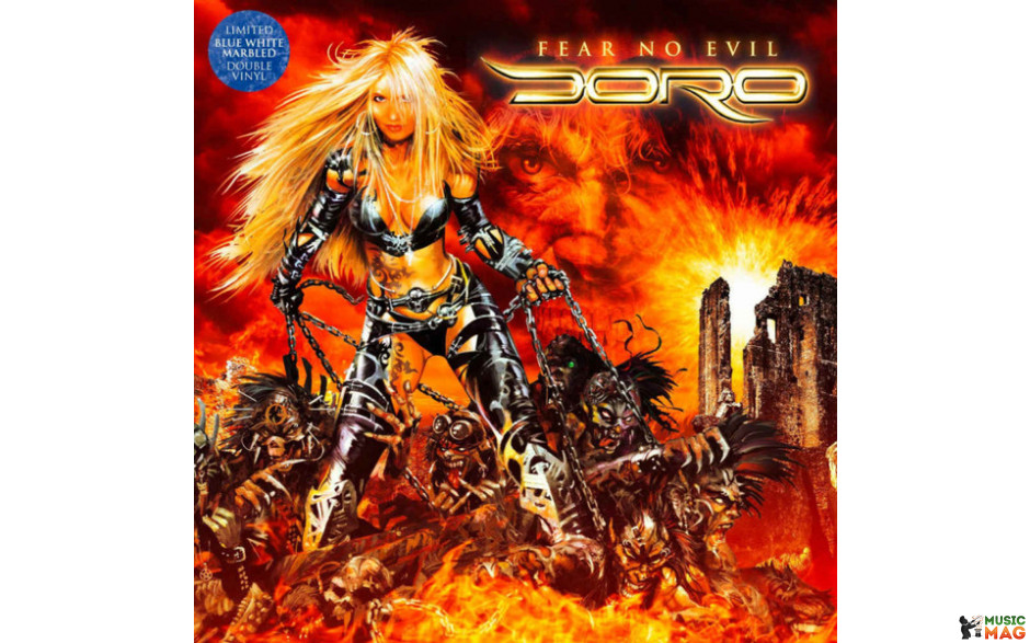 DORO - FEAR NO EVIL 2 LP Set 2009/2022 (RDP0006-VM, LTD., Blue/White) RARE DIAMONDS/EU MINT (4250444188918)