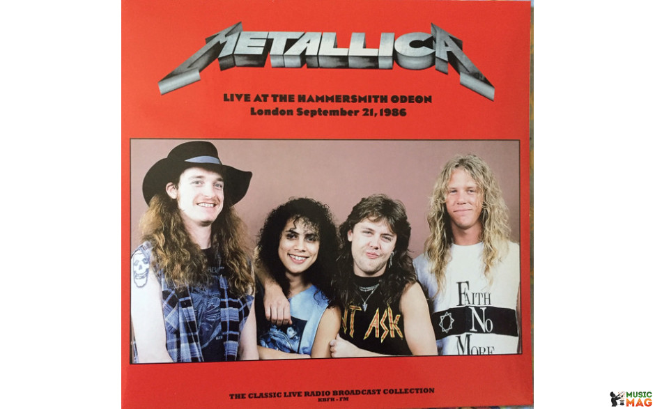METALLICA - LIVE AT THE HAMMERSMITH ODEON 2021 (SRFM0011CV, 180 gm., Red) SR/EU MINT (9003829977387)