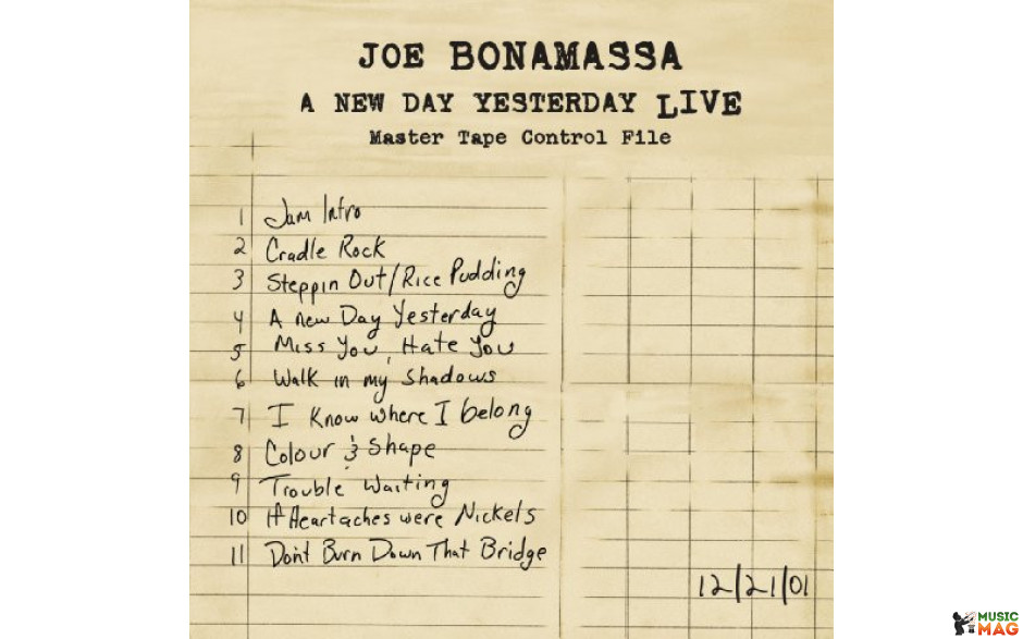 JOE BONAMASSA - A NEW DAY YESTERDAY – LIVE 2 LP Set 2017 (8712725715412) MASCOUT/EU MINT (8712725715412)