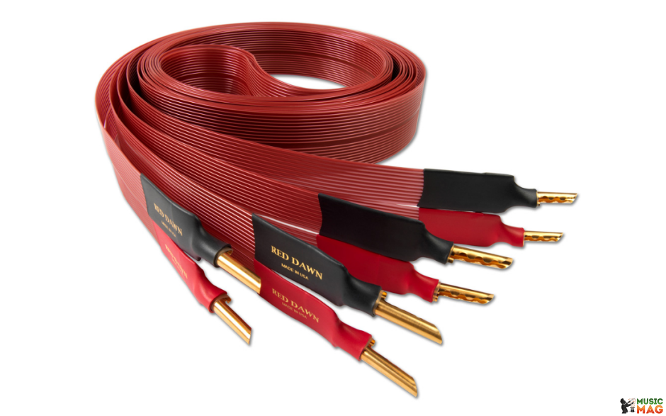 Nordost Red Dawn,2x2,5m is terminated with low-mass Z plugs