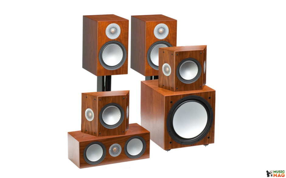 Monitor Audio Silver 100/FX/centre150/W12set 5.1 walnut