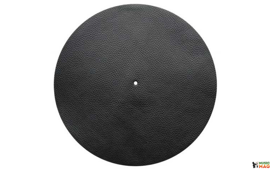 Audio Anatomy Slipmat Leather - Black - Diameter 295Mm - Thickness 1,5Mm