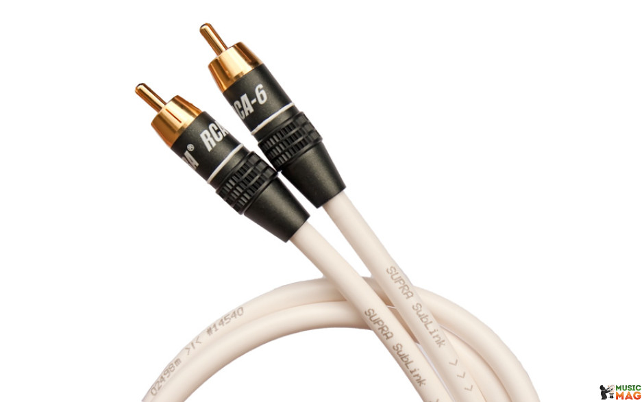 Supra SUBLINK 1RCA-1RCA WHITE 12M