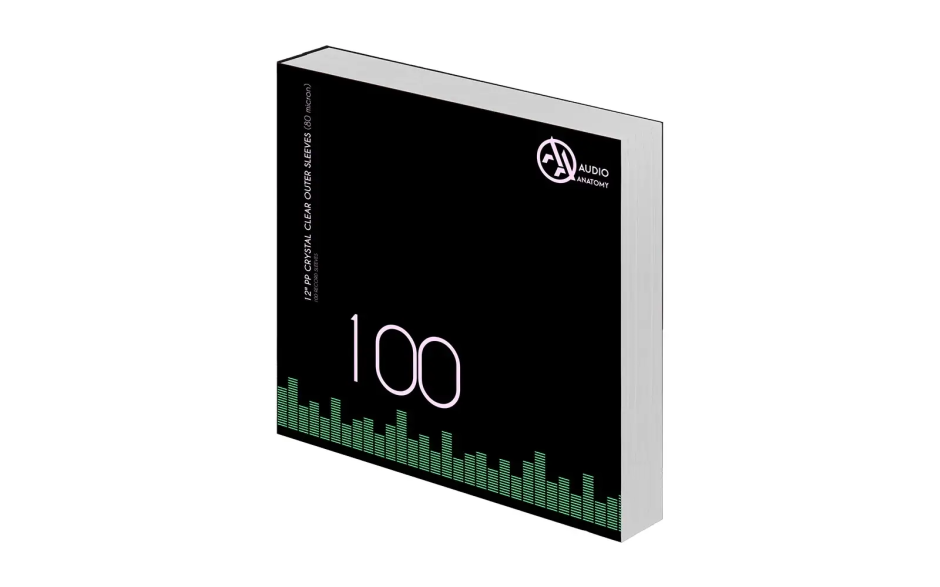 Audio Anatomy 100X 12" Pp Crystal Clear Outer Sleeves (80 Micron)